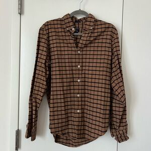 J. Crew Oxford - Tan and Navy - S